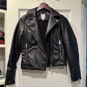 H&M Classic Faux Leather Jacket